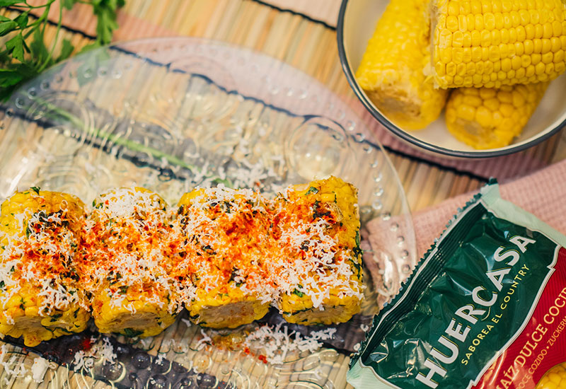 garlic cheese corn on the cob huercasa