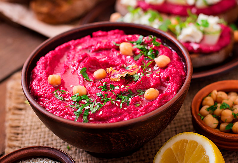 pink hummus huercasa